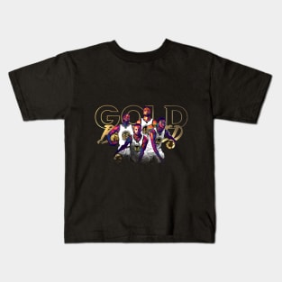 Gold Blooded GSW WPAP Kids T-Shirt